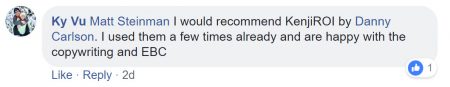 Facebook Testimonial - Ky Vu