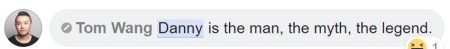 Facebook Testimonial - Tom Wang