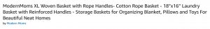 Amazon Copywriting - Extra Large Woven Storage Baskets - Title