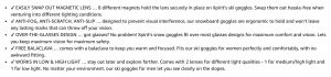 Amazon Copywriting - Ski Goggles - Bullet Points