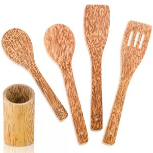 Amazon Photography - Coconut Natural Wood Cooking Utensils - Hero - 2