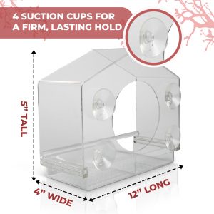 Amazon Product Photography - Bird House Window Bird Feeder - Infographic 2