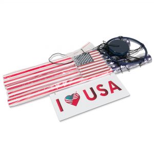 American Flag Wind Chime