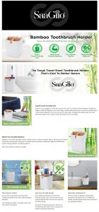 Amazon A Plus EBC - Bamboo Toothbrush Holder