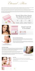 Amazon A Plus EBC - Rose Quartz Roller & Gua Sha Set