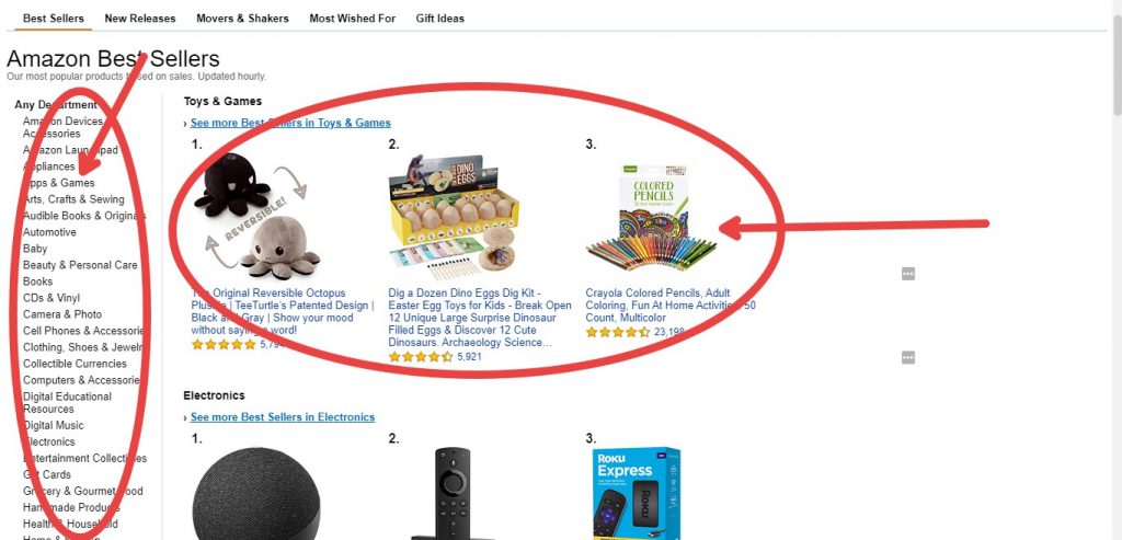 Amazon Suggested Best-Sellers