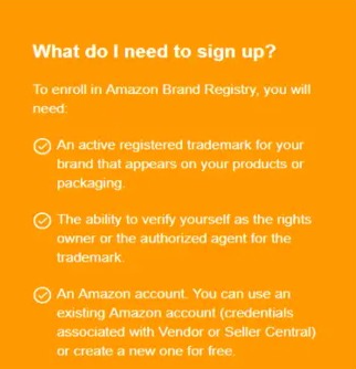 Everything you need to sign up to Brand Registry
