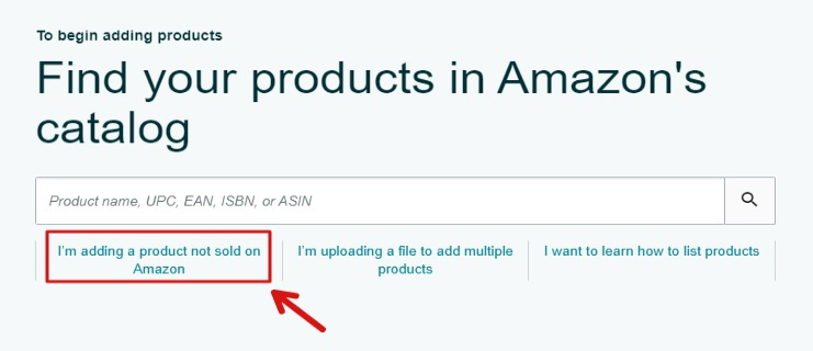 amazon listing adding new product not sold on amazon